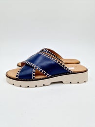 Ten Points Ellen sininen nahka sandaali koko 37