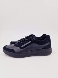 Ara Rom musta nahka lenkkari leve&auml; lesti koko 4&frac12;