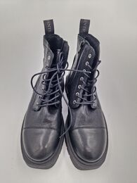 MYYTY VERKOSTA Ten Points Mimmi musta nahka maihari villakangas vuori koko 37