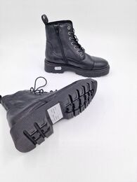 MYYTY VERKOSTA Ten Points Mimmi musta nahka maihari villakangas vuori koko 37