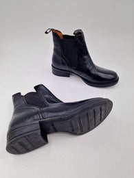 Ten Points Pandora sile&auml; musta nahka chelsea nilkkuri koko 37