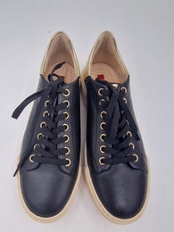 H&ouml;gl  Jamie musta nahka tennari kulta kanta koko 3,5!