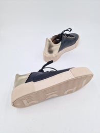 H&ouml;gl  Jamie musta nahka tennari kulta kanta koko 3,5!