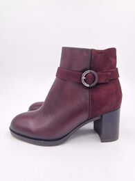 Tamaris viininpunainen korollinen nilkkuri nahkaa koko 37