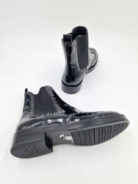 Tamaris musta chelsea nilkkuri vegaani niitti koristeet koko 37