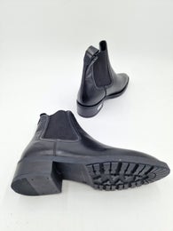 Tamaris musta nahka cowboy bootsi pienell&auml; korolla koko 37