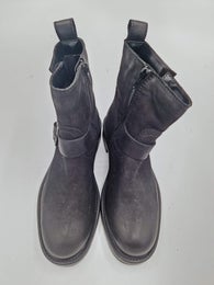 Tamaris musta nahka bikerbootsi koko 37