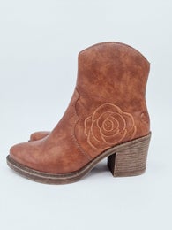 Rieker ruskea bootsi kukka koriste koko 37