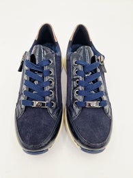 Ara Osaka 2 sininen mokka lenkkari leve&auml; H-lesti koko 4&frac12;