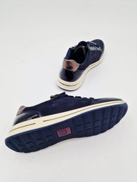 Ara Osaka 2 sininen mokka lenkkari leve&auml; H-lesti koko 4&frac12;