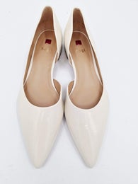 MYYTY H&ouml;gl Basic vaalea lakeri nahka balleriina koko 4&frac12;