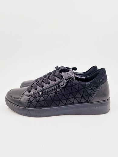 Ara Rome musta nahka lenkkari koko 4&frac12;