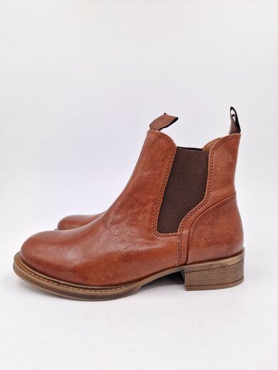 Ten Points Pandora konjakin ruskea nahka chelsea nilkkuri koko 37