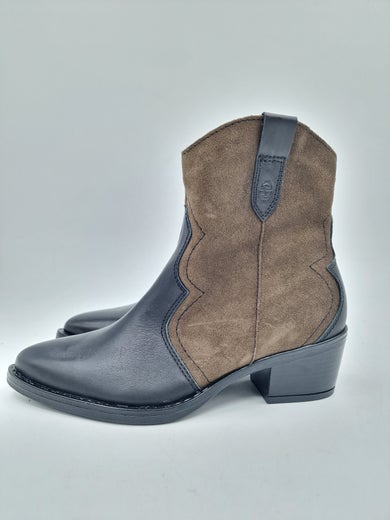 Tamaris musta vihre&auml; cowboy bootsi korolla koko 37