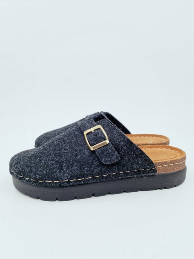 Ara tumman harmaa huopainen kotitossu koko 37