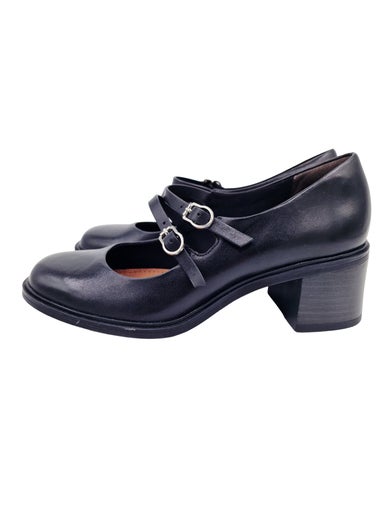 Tamaris musta nahka avokas  remmeill&auml; koko 37