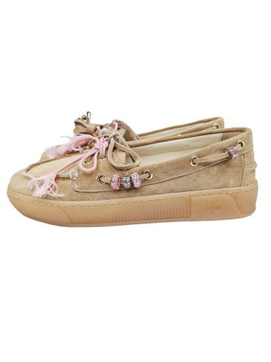 MYYTY VERKOSTA - PARI VIEL&Auml; MYYM&Auml;L&Auml;SS&Auml; GioPiu beessi mokka nahka purkkari koruilla koko 37